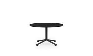 Normann Copenhagen - Lunar Coffee Table H40 x Ø70 cm - Black Alu/Oak