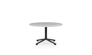 Normann Copenhagen - Lunar Coffee Table H40 x Ø70 cm - Black Alu/Marble
