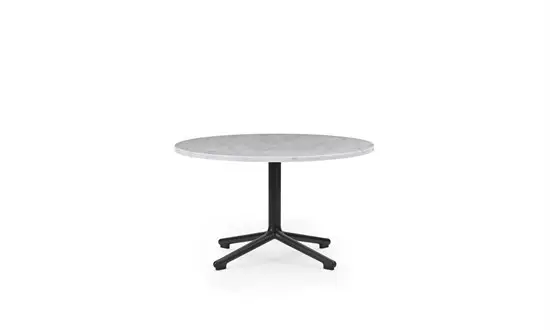 Normann Copenhagen - Lunar Coffee Table H40 x Ø70 cm - Black Alu/Marble