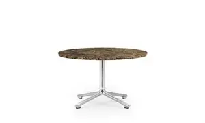 Normann Copenhagen - Lunar Coffee Table - 40 x 70 cm - Alu/Marble