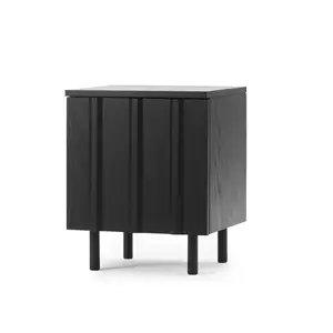 Normann Copenhagen - Rib Bedside Table - Soft Black