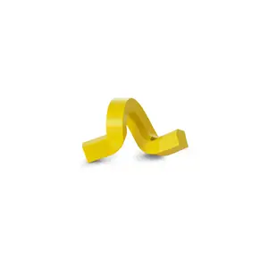 Normann Copenhagen - Lysestage - Crooked Candlestick One - Yellow / Gul