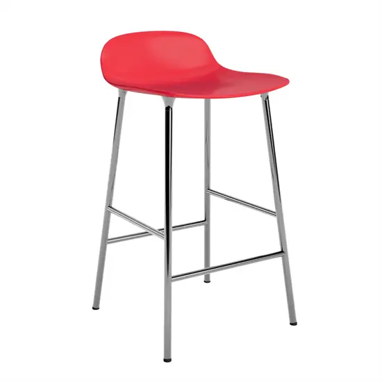 Normann Copenhagen - Form Barstool 65 cm - Rød/krom