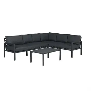 Garden Impressions - Lounge Sæt - Lexington - Right - Black/Sort