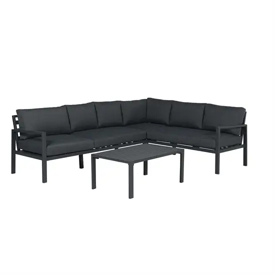 Garden Impressions - Lounge Sæt - Lexington - Right - Black/Sort