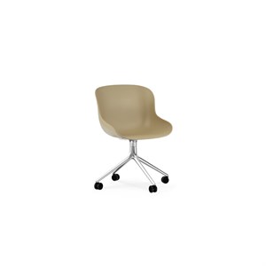 Normann Copenhagen stol - Hyg Chair Swivel 4w alu/sand