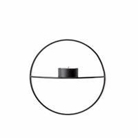 Menu - POV Circle - tealight Candle holder - S - Black