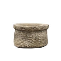 Chic Antique - Corte skjulere med flettede mønster lavet i cement (Ø20 cm)