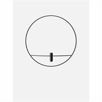 Menu - POV Circle - Candleholder - L - Black