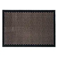 Tica Copenhagen - Smudsmåtte - Dots - Sort/Sand - 90x130 cm