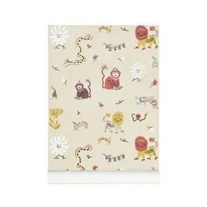 Nofred - Wallpaper Monkey Fun - Beige