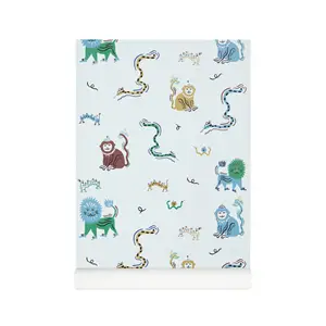 Nofred - Wallpaper Monkey Fun - Blå