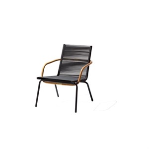 Cane Line - SIDD loungestol m/armlæn - Brun