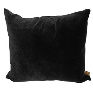 Image of Skriver Collection - Velour pude - Sort - 65x65 cm