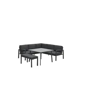 Garden Impressions - Lounge Sæt - Wellington - 5-pcs - black