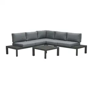 Garden Impressions - Lounge Sæt - Adelaide - 4-pcs - black/grey