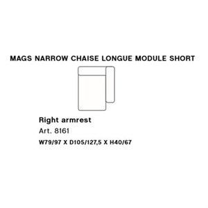 Image of HAY - Mags modul sofa - Smal højre chaiselong modul - Art. 8161