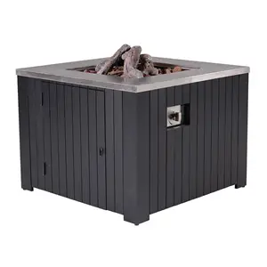 Garden Impressions - Bålsted - Cozy Living firepit Faro - Black/sort - 60x60 cm