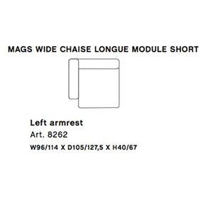 Image of HAY - Mags modul sofa - Bred venstre chaiselong modul - Art. 8262