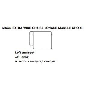 Image of HAY - Mags modul sofa - Ekstra bred venstre chaiselong modul - Art. 8362 - Fra 9599,-