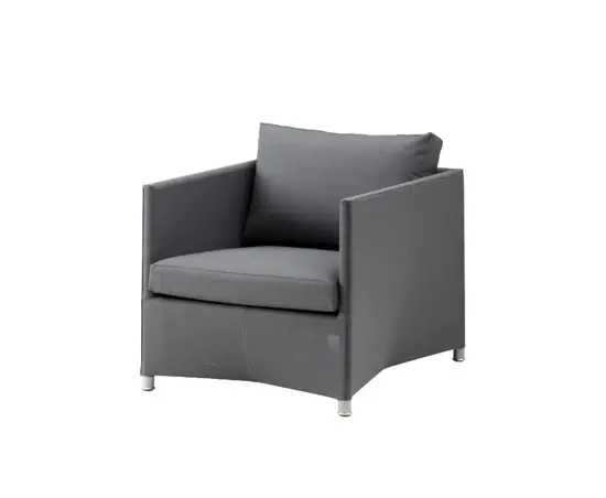 Cane-Line - Diamond loungestol Inkl. grey Cane-line AirTouch hyndesæt Grey, Cane-line AirTouch