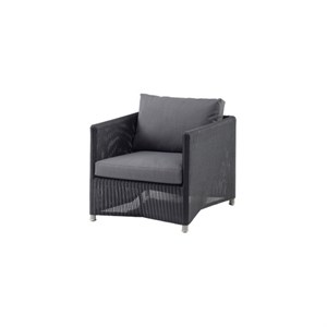 Cane-line - Diamond lounge stol ink. grå Sunbrella hynde