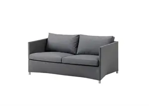 Cane-Line - Diamond 2-pers. sofa Inkl. grey Cane-line AirTouch hyndesæt Grey, Cane-line AirTouch