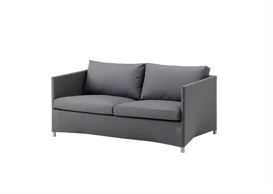 Cane-Line - Diamond 2-pers. sofa Inkl. grey Cane-line AirTouch hyndesæt Grey, Cane-line AirTouch