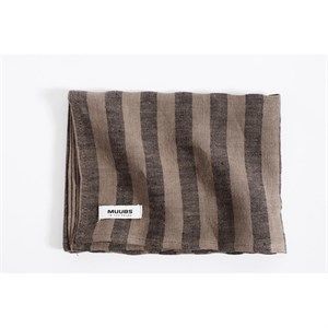Image of Muubs viskestykke - Stripe i brun