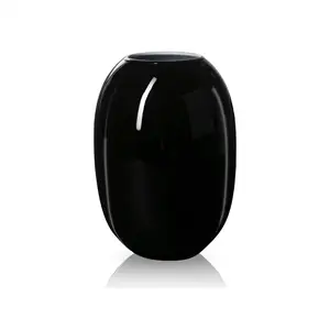 Piet Hein - Vase glas 30 cm - SORT-OPAL