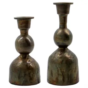 House Doctor - Lysestage, HDCast, Antik messing - 2 stk.