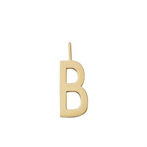 Image of Design Letters - Bogstav vedhæng - "B" - Forgyldt guld mat