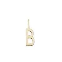 Design Letters - Bogstav vedhæng H10 - "B" - Forgyldt guld