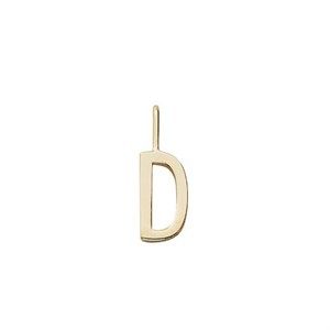 Image of Design Letters - Bogstav vedhæng H10 - "D" - Forgyldt guld