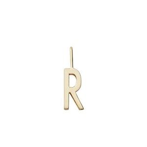 Image of Design Letters - Bogstav vedhæng H10 - "R" - Forgyldt guld