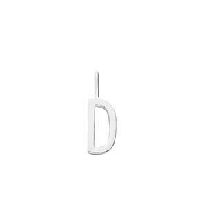 Design Letters - Bogstav vedhæng H10 - "D" - Sterlingsølv
