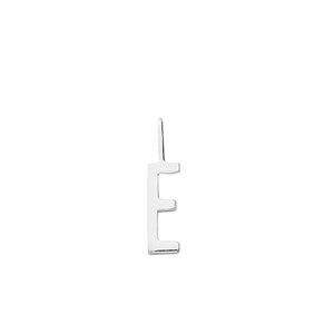 Image of Design Letters - Bogstav vedhæng H10 - "E" - Sterlingsølv