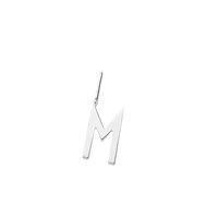 Design Letters - Bogstav vedhæng H10 - "M" - Sterlingsølv