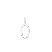 Design Letters - Bogstav vedhæng H10 - "O" - Sterlingsølv