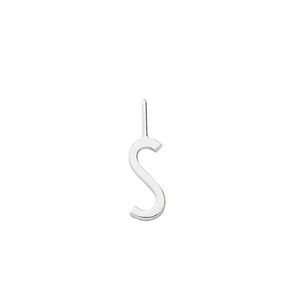 Image of Design Letters - Bogstav vedhæng H10 - "S" - Sterlingsølv