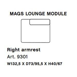 Image of HAY - Mags modul sofa - Højre lounge modul - Art. 9301