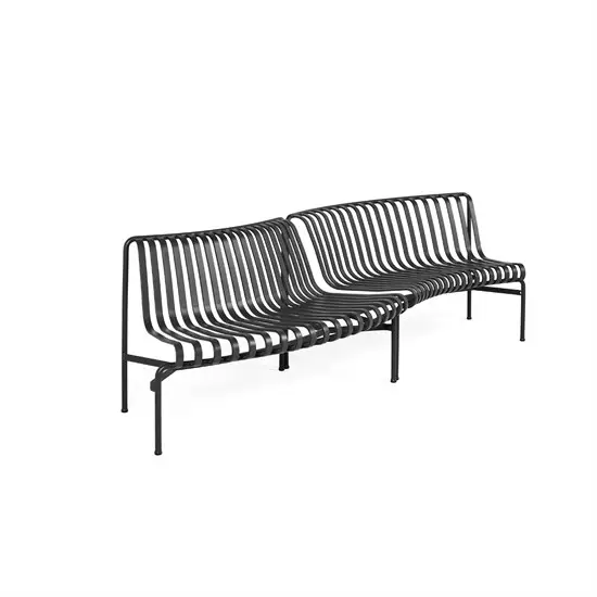 HAY - Havebænk Park - Palissade Park Dining Bench - In/Out - Starter - Anthracite (2 bænke)