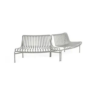 HAY - Havebænk Park - Palissade Park Dining Bench - 2xOut - Starter - lysegrå / Sky Grey (2 bænke)