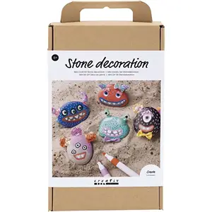 Creativ Company - DIY Kit Stendekoration, ass. farver, Monster, 1 pk.