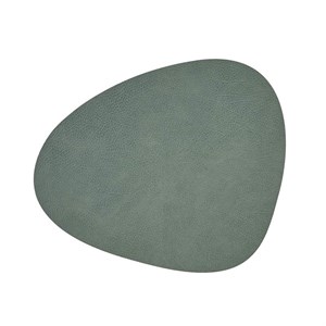 LindDNA - Dækkeserviet -  Table mat curve - Hippo Pastel Green - 37x44 cm