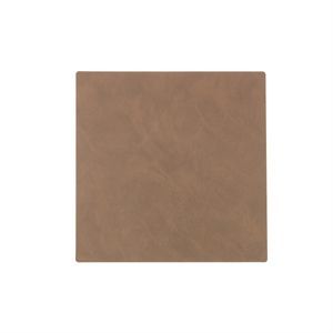 Image of LindDNA dækkeserviet - Tablemat Square 28x28 cm (brown/nupo)
