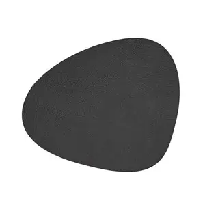 LindDNA - Dækkeserviet -  Table mat curve - Hippo Black Antracite - 37x44 cm