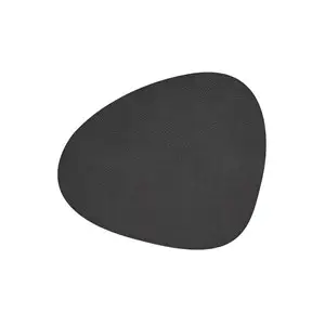LindDNA - Dækkeserviet -  Table mat curve - Hippo Black Antracite - 24x28 cm