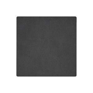 LindDNA - Dækkeserviet -  Table mat square - Hippo Black Antracite 28x28 cm