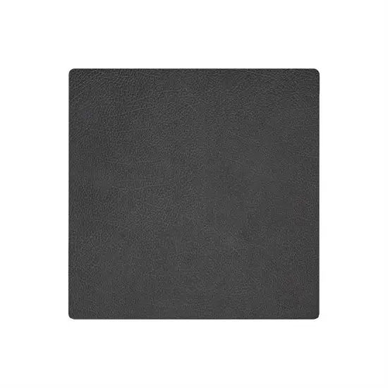 LindDNA - Dækkeserviet -  Table mat square - Hippo Black Antracite 28x28 cm